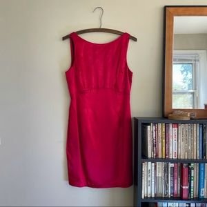 Vintage Red Silky Mini Dress
